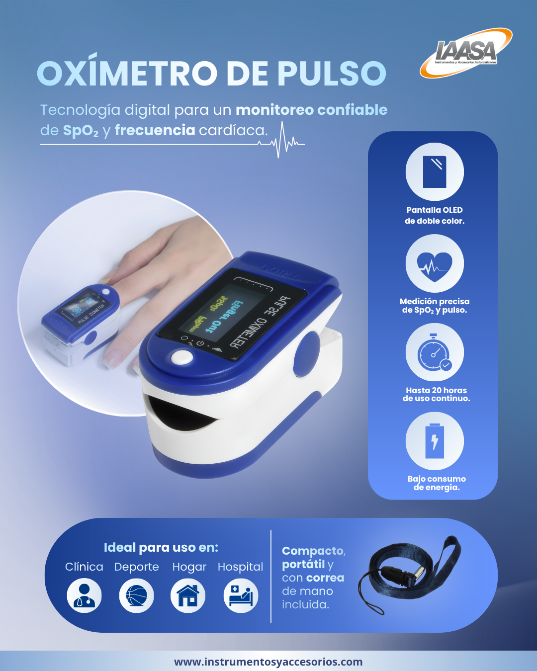 Oxímetro de pulso CMS50F - Image 3