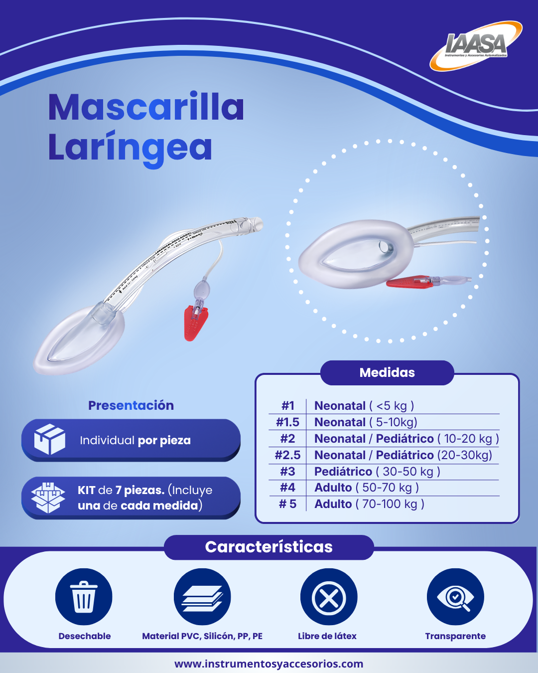 Mascarilla Laringea Desechable - Image 3